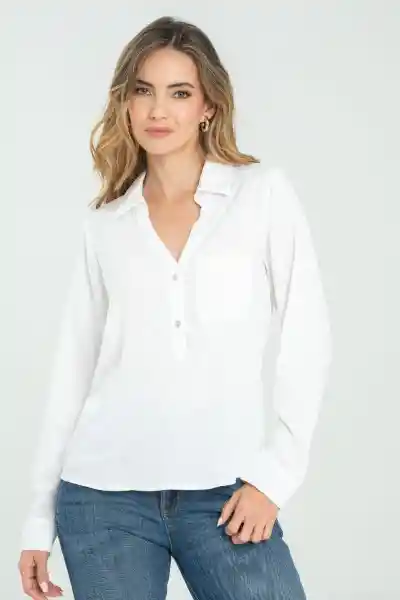 Camisa Mangostino Color Blanco Crudo Talla XS Ragged
