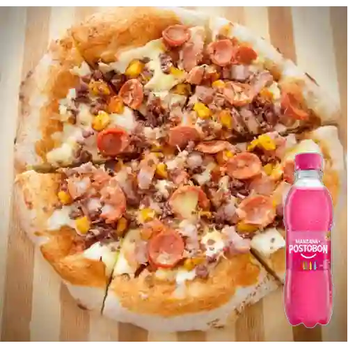 Combo Pizza Paisa + Postobón Manzana 250 ml