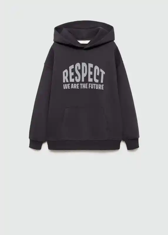 Sudadera Respect Antracita Talla 10 Niños Mango