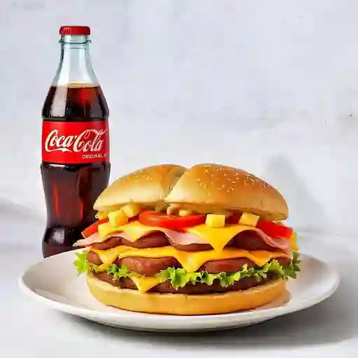 Combo Aplastado Ranchero + Coca Cola Original 400 ml
