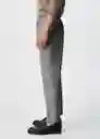 Pantalón Bologna Gris Oscuro Vigore Talla 46 Hombre Mango