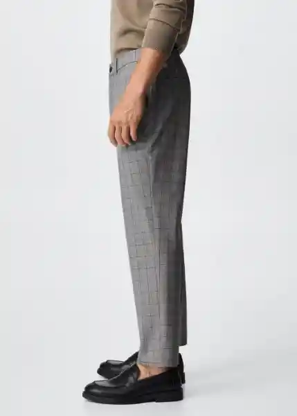 Pantalón Bologna Gris Oscuro Vigore Talla 46 Hombre Mango