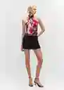 Blusa Nice Offwhite Talla XL Mujer Mango