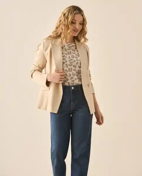 Camiseta Beige Arena Claro Talla M 409G200 Esprit