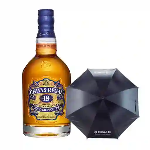 Whisky Chivas 18 Años 700 + Sombrilla Chivas