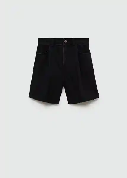 Short Marina Tejano Negro Talla 36 Mujer Mango