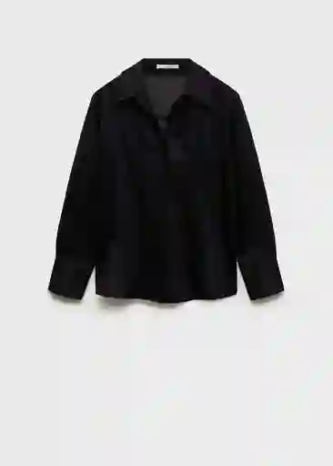 Camisa Clariety Negro Talla XS Mujer Mango