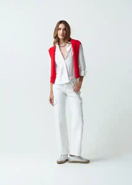 Pantalón Car Mujer Crudo Puro Talla 4 431G303 Naf Naf