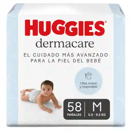 Pañales Huggies Dermacare Etapa 2/M Cuidado Mas Avanzado 58 Und