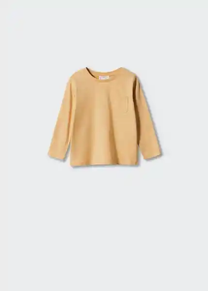 Camiseta Marcos Ocre Talla 70 Niños Mango