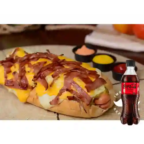 Combo Perro Caliente Americano +Cocacola S/az 400ml