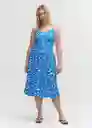 Vestido Salinas Azul Talla XS Mujer Mango