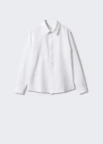 Camisa Blas Blanco Talla 08 Niños Mango