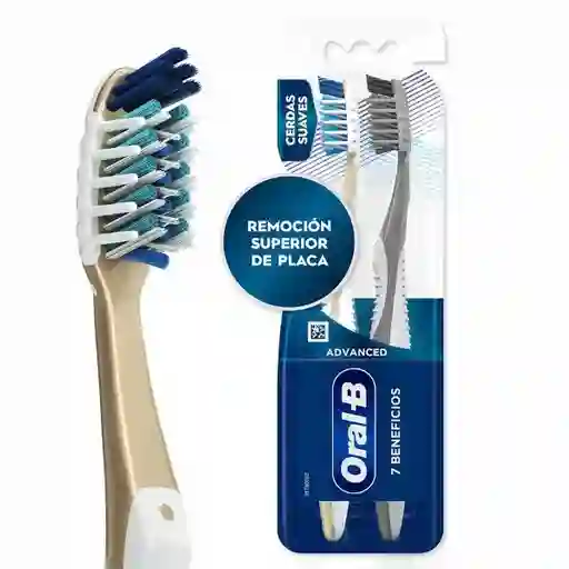 Cepillo de Dientes Oral-B Advanced 7 Beneficios 2 Unidades