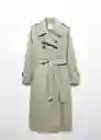 Gabardina Trench Angela Khaki Talla 24 Mujer Mango