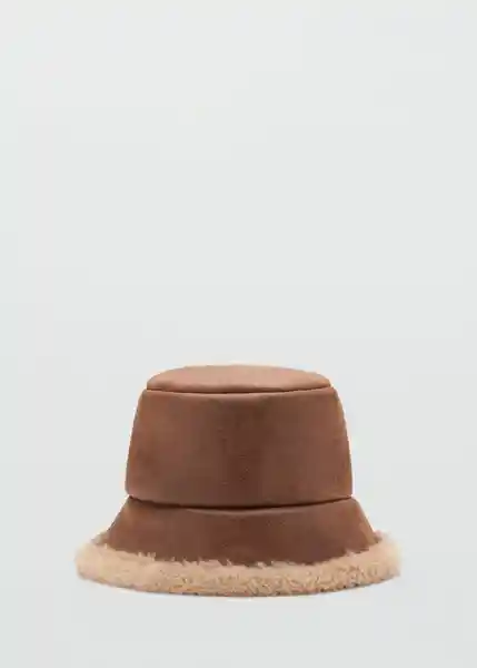 Gorro Bondi Marrón Mujer Mango