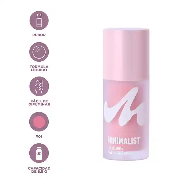 Rubor Líquido Aplicador Esponja Serie Minimalist 01 Miniso