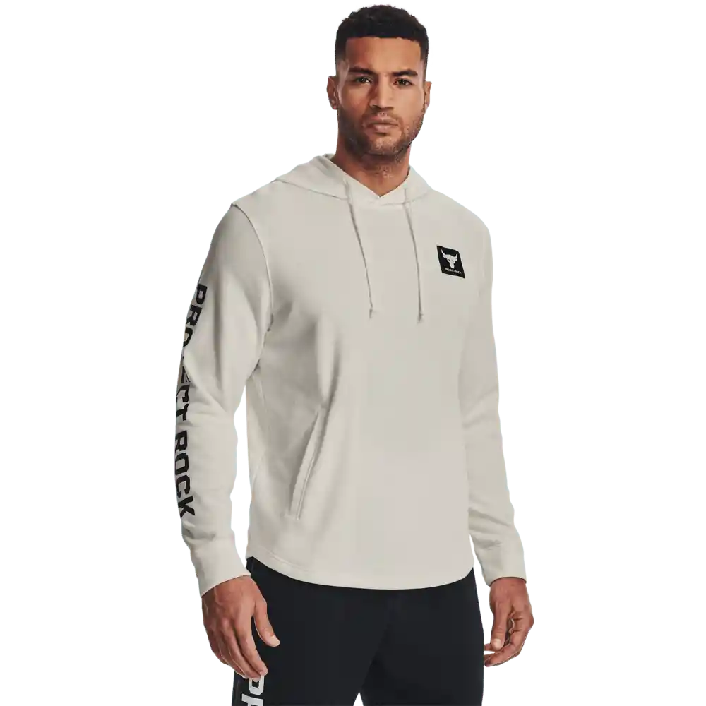 Under Armour Camiseta Pjt Rock Terry Hoodie Hombre Blanco XL