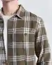 Camisa Hombre Caqui Talla M 819G503_CAQ150513 Americanino