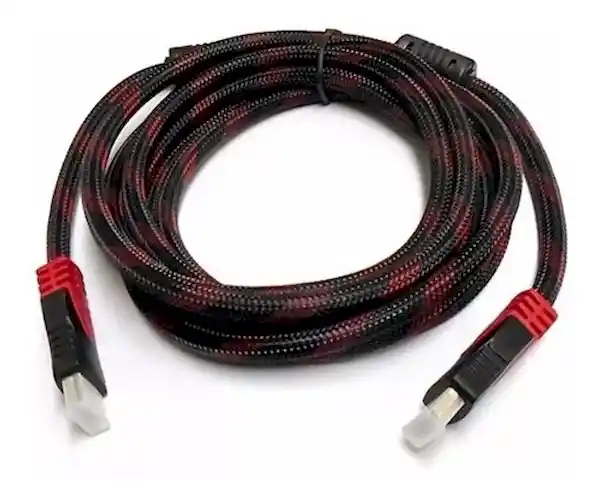 Cable Hdmi 1,5 Metros Doble Filtro Mallado Punta Dorada Nuevo