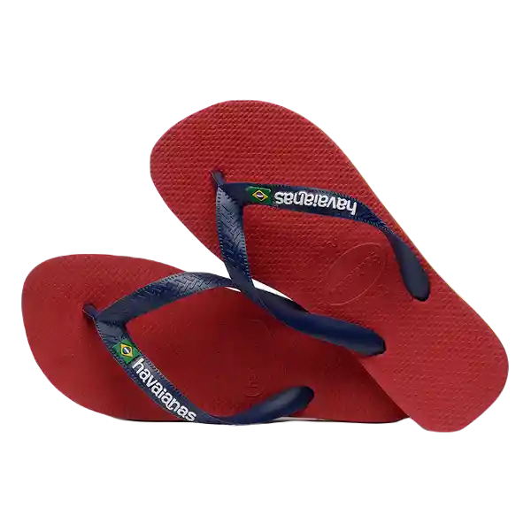 Sandalias Brasil Logo Rojo Talla 34 4110850 Havaianas