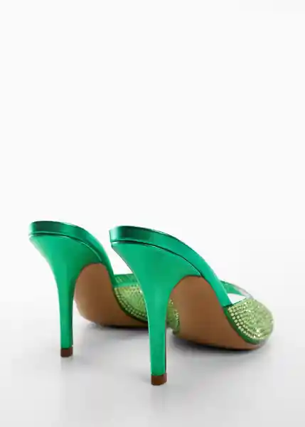 Sandalias Ohio Verde Talla 37 Mujer Mango