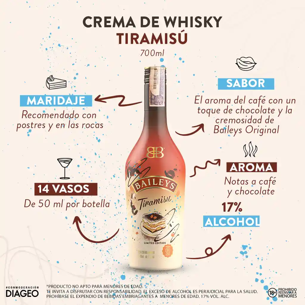  Baileys Tiramisú 700 ml