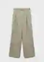 Pantalón Guesa Khaki Talla S Mujer Mango