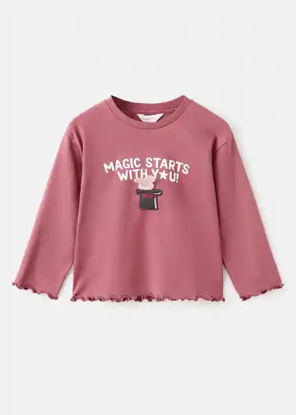 Camiseta Rabbit Fresa Talla 72 Niñas Mango