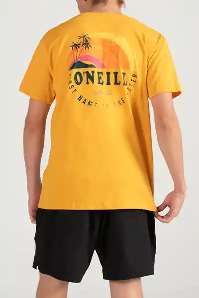 ONeill Camiseta Slim Fit Shaved Ice Masculina Mostaza Talla S