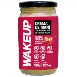 Wakeup Crema de Maní con Mermelada de Frutos Rojos 