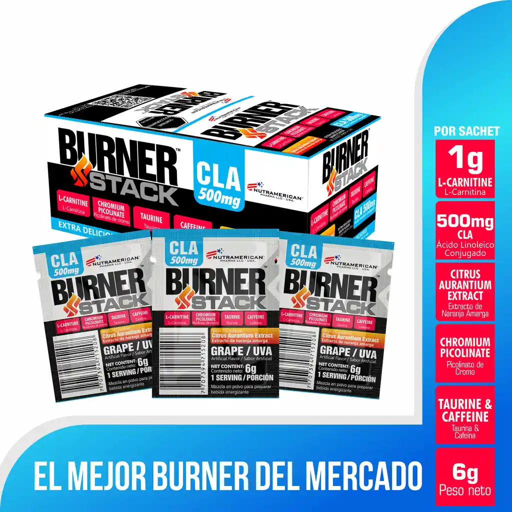 Burner Stack Suplemento por 50 Sobres