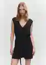 Enterizo Mono Cati Negro Talla 24 Mujer Mango