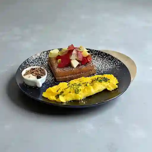 Huevos Al Gusto y Bebida