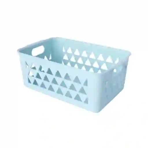 Cesta de Almacenamiento Pequeña Azul Miniso