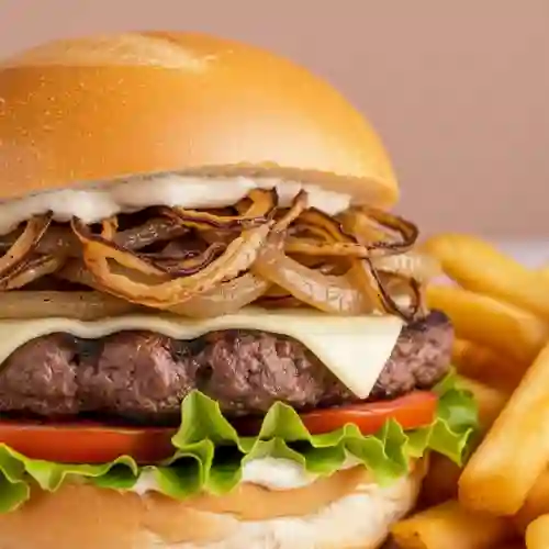 Hamburguesa Sencilla más Papas