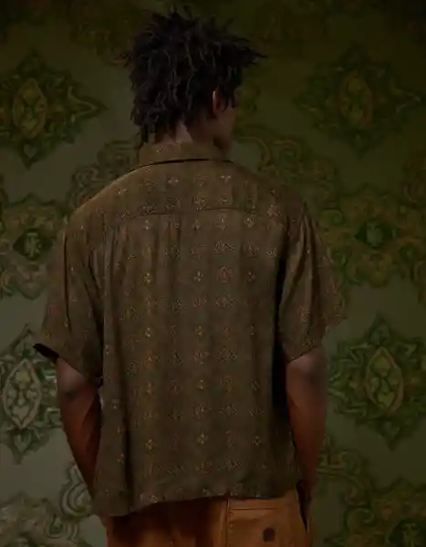 Camisa Hombre Verde Talla LARGE 2988309 American Eagle