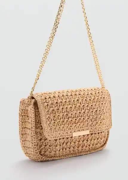 Bolso M Madrid Beige Talla 99 Mujer Mango