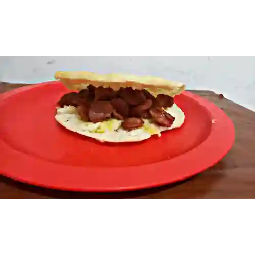 Arepa con Chorizo