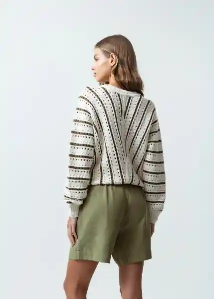 Suéter Tejido Mujer Crudo Abedul S 482G017 Naf Naf