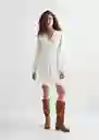 Vestido Delhi Off White Talla 19 Teen Niñas Mango