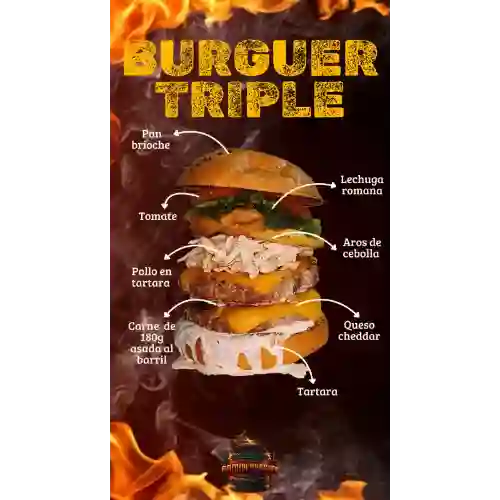 Hamburguesa Tripple
