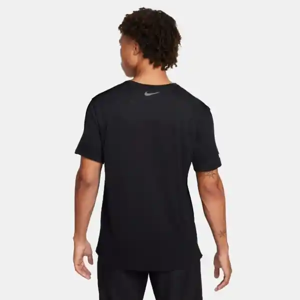 Nike Camiseta Flash Miler Top Para Hombre Negro Talla L