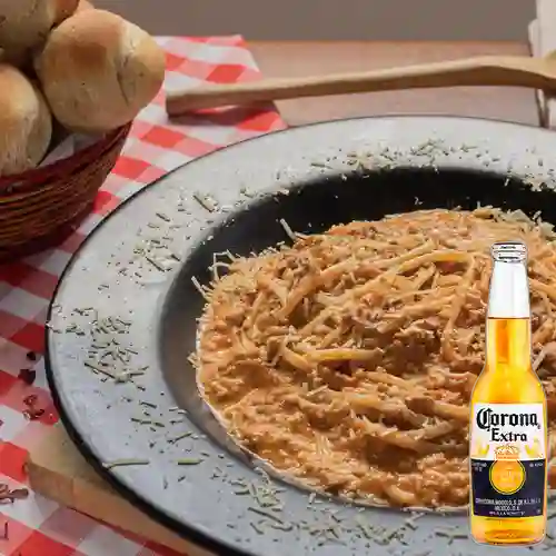 Combo Espagueti Sabor a Elección + Corona 350 ml