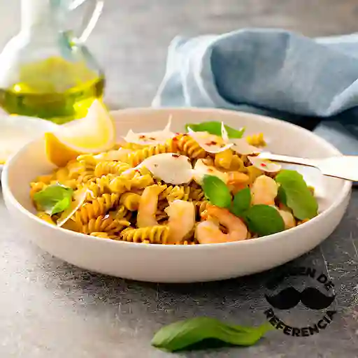 Espagueti Pollo Camarón