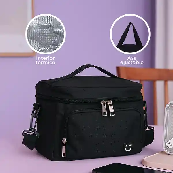 Lonchera Crossbody Serie Negro Miniso
