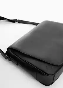 Bolso Mesenger Negro Talla 99 Hombre Mango