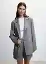 Blazer Americana Farah Gris Talla XL Mujer Mango