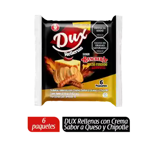 Galletas Dux Ranchera Queso Fundido (216 Gr)