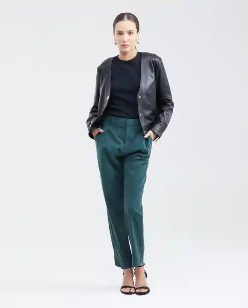 Pantalón Sartorial Verde Nafta Ultra Oscuro 8 Chevignon